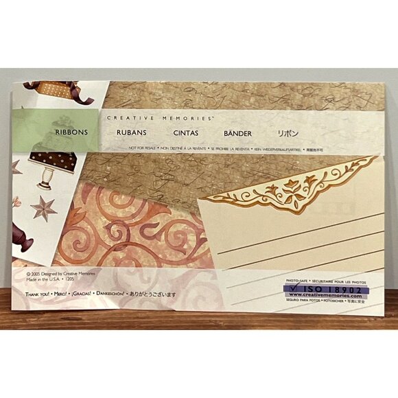 Creative Memories Ribbon Scrapbook Paper Pack & Stickers - Picture 1 of 3